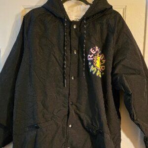 Real Bad Man Hooded Lined Stadium Jacket